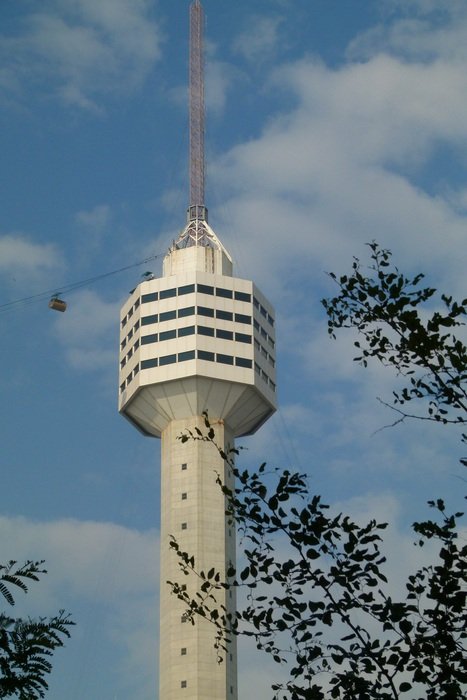 modern tv tower in thailand
