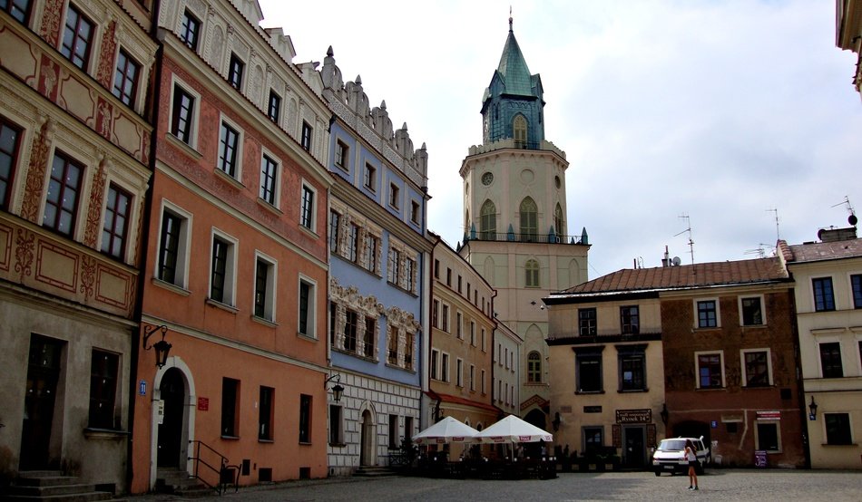 sights of the old town in Lublin