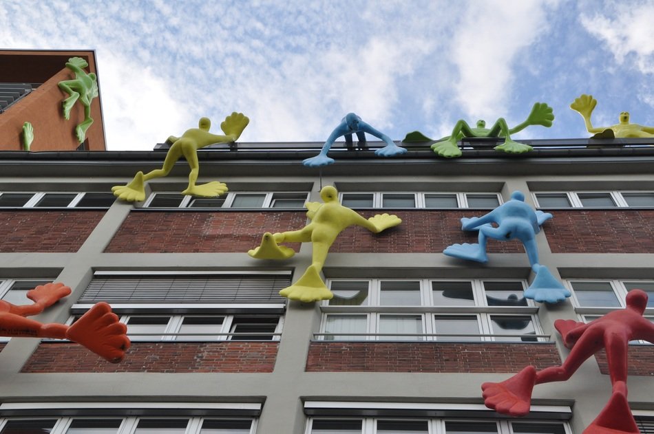 new facade of a building in Düsseldorf