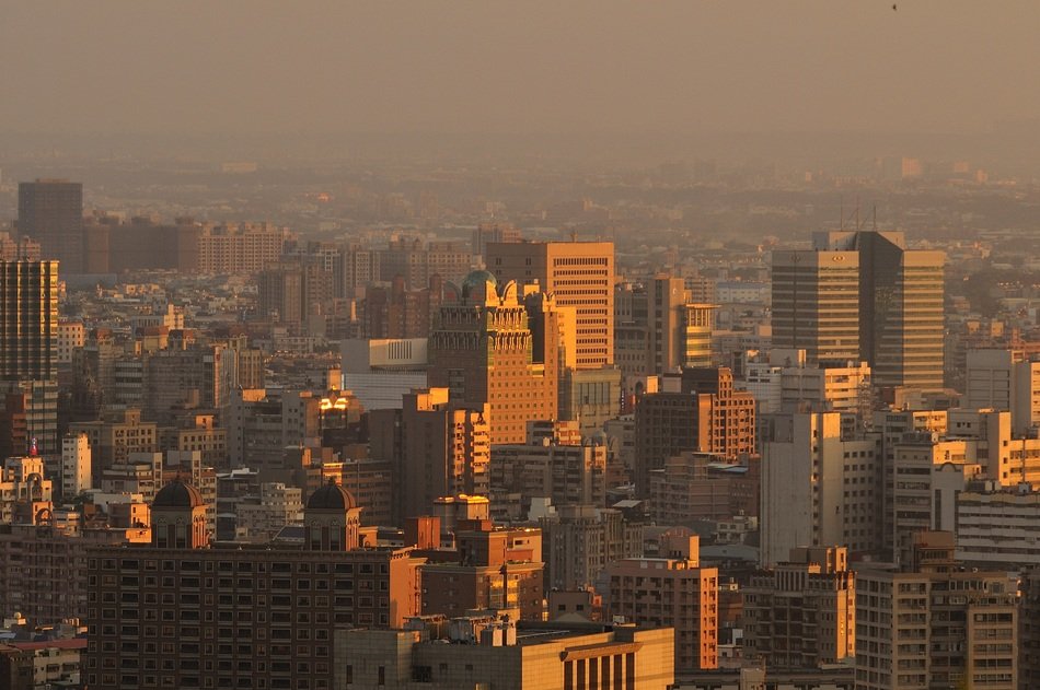 the urban landscape of Taoyuan city