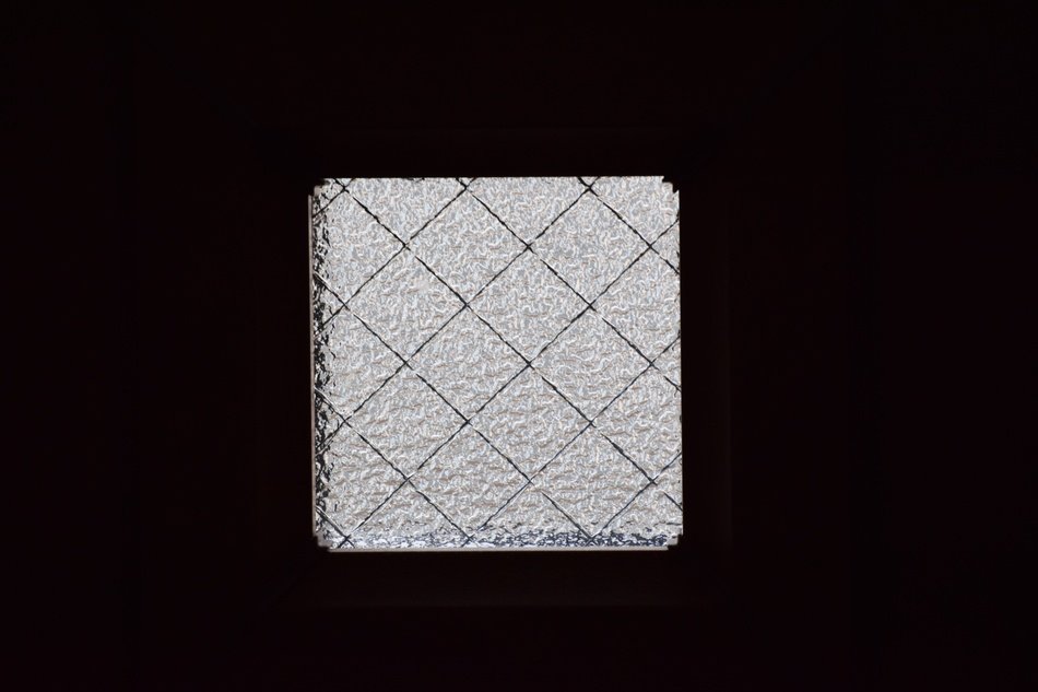 glass window in the door