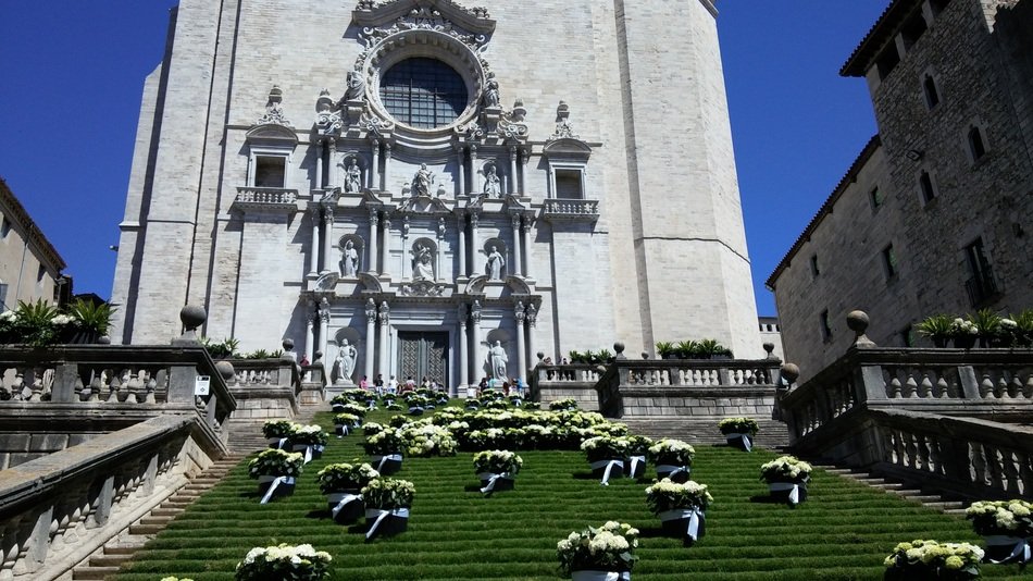 beautiful church in Girona