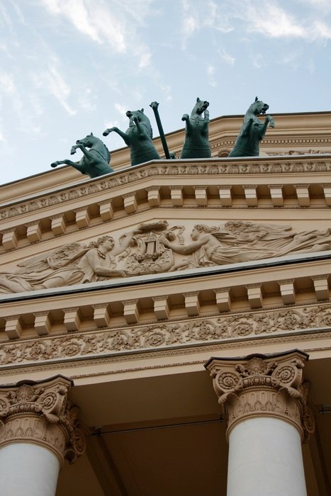 Bolshoi theater horses in Moscow
