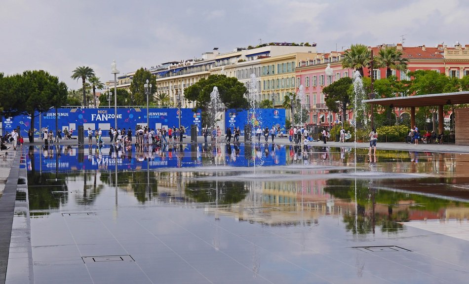 buildings near the river in nice