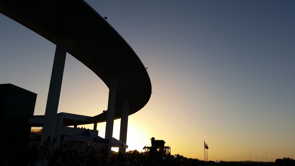 sunset over the silhouettes of the city of austin in texas