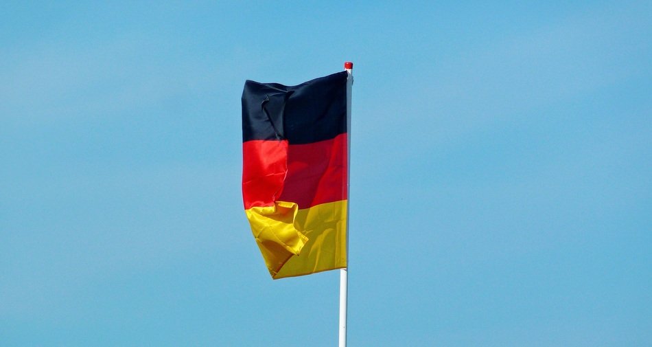 Germany Flag on the wind
