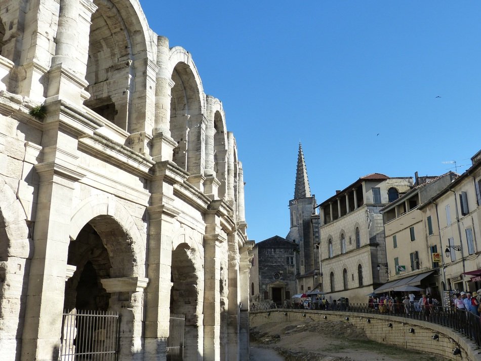 antique amphitheater in Arles