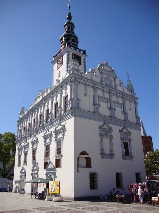 town hall building in CheÅmno in Poland