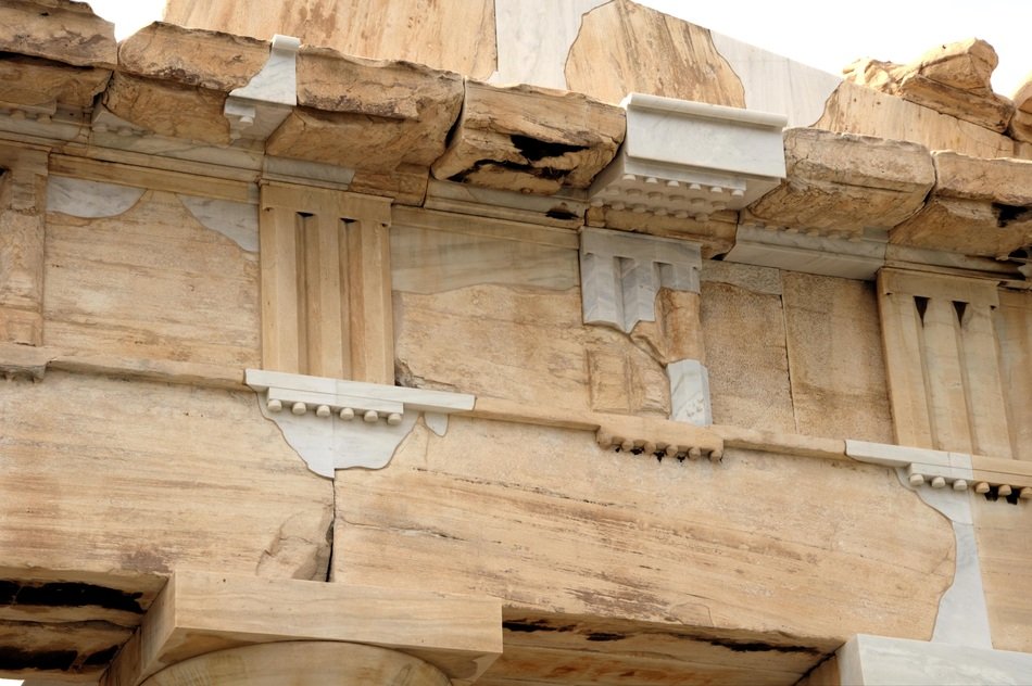 The ruins of the Acropolis of Athens