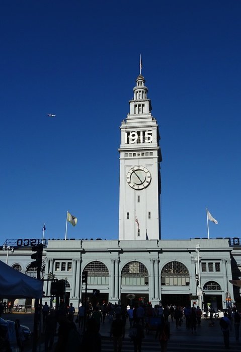 clock tower on the ferry building