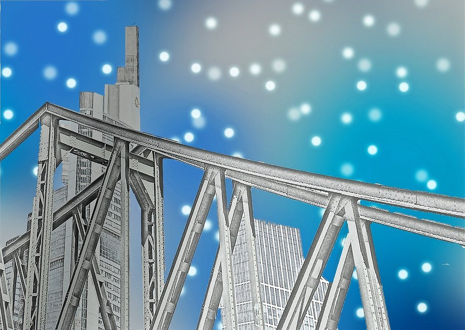 steel bridge in the city