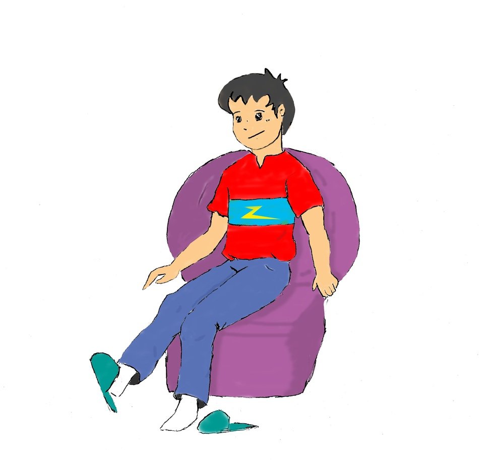 Boy on the armchair