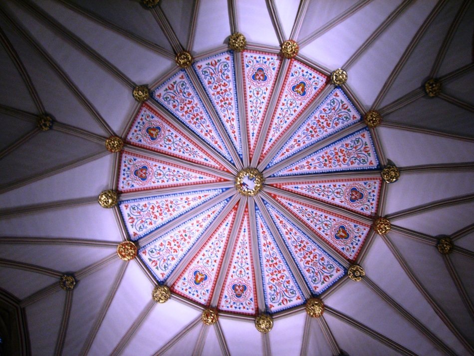 beautiful pattern on the church dome