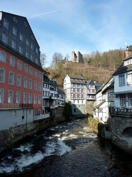 river in the city of monschau