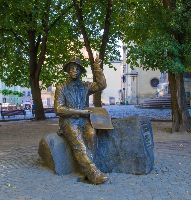 Photo of Bronze Sculpture in Lviv