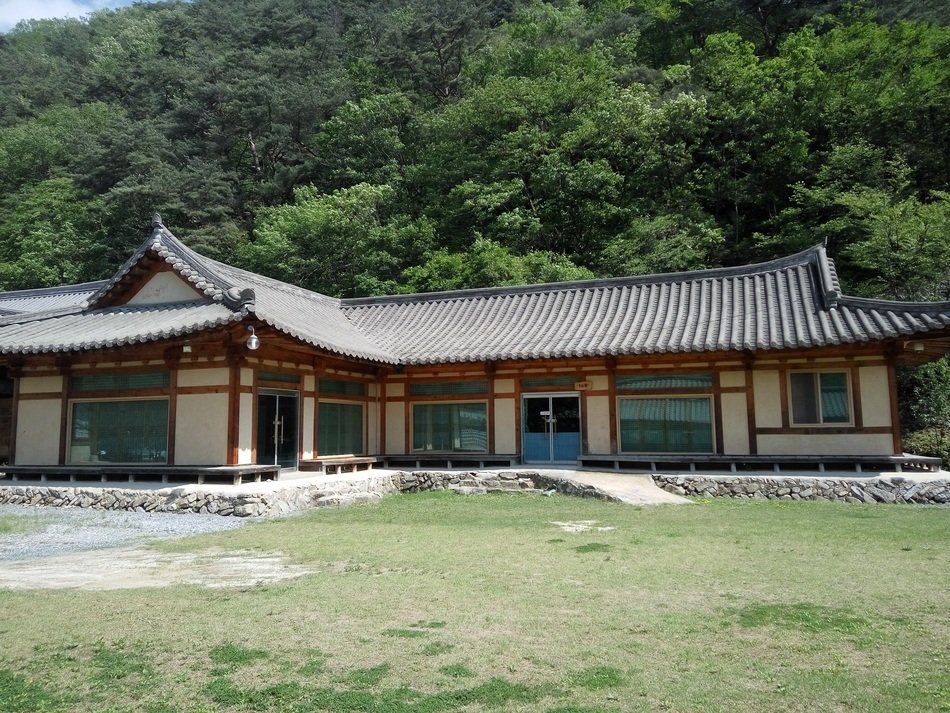korean architecture in a mountain