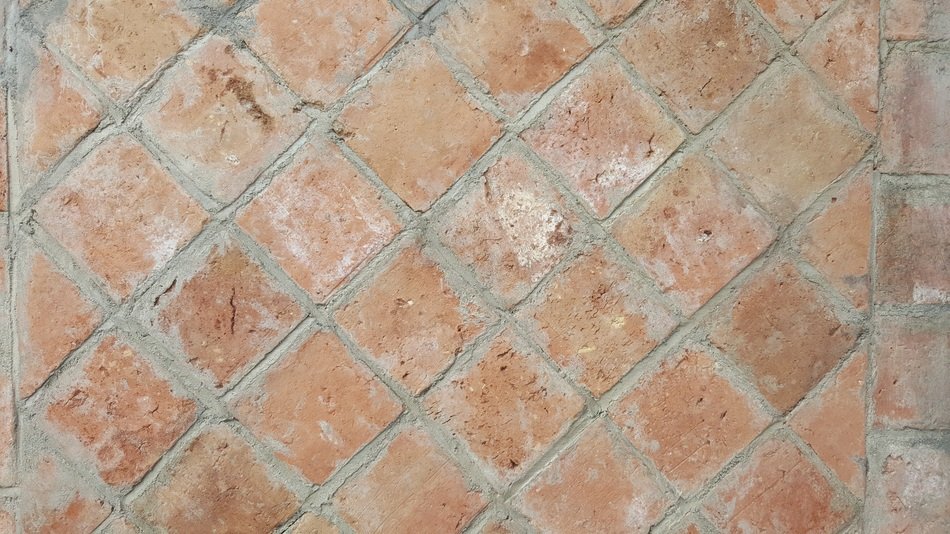 the road of red square bricks