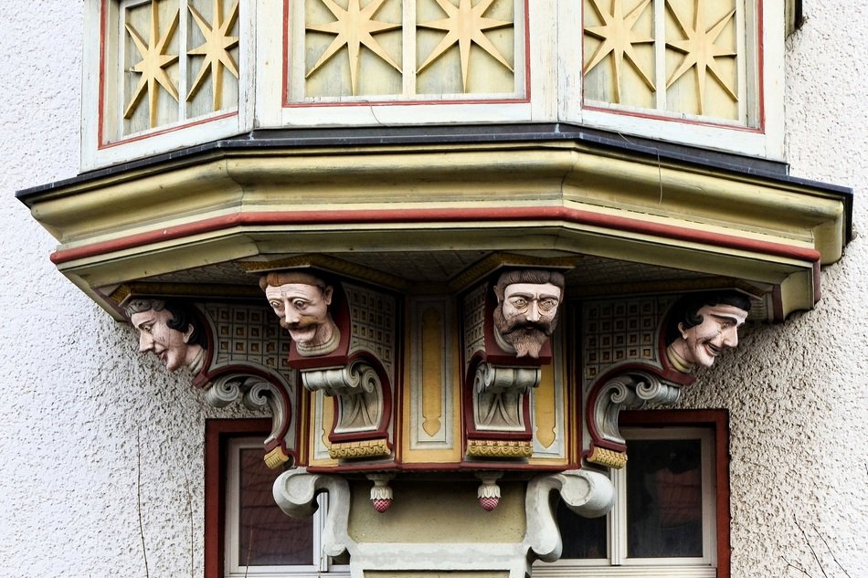 beautiful building facade in Prettin
