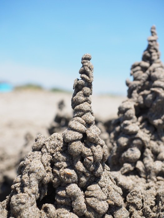 unusual tower of sand