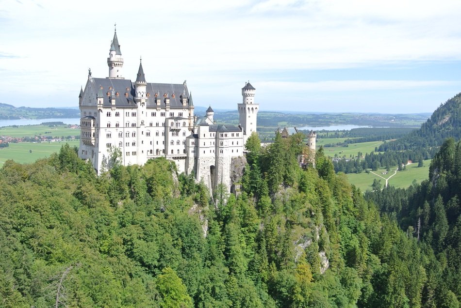 castle in the woods in bavaria