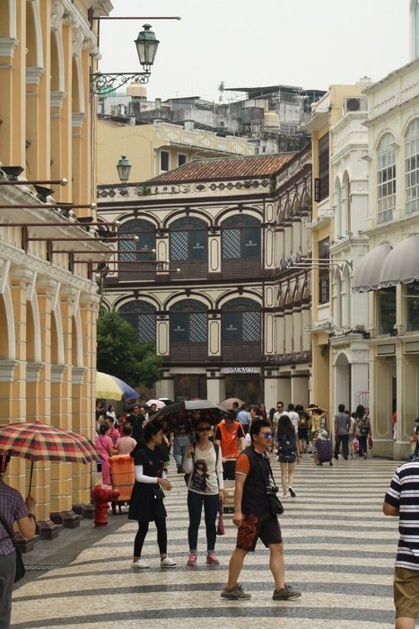 strikingly beautiful Macau Pedestrian