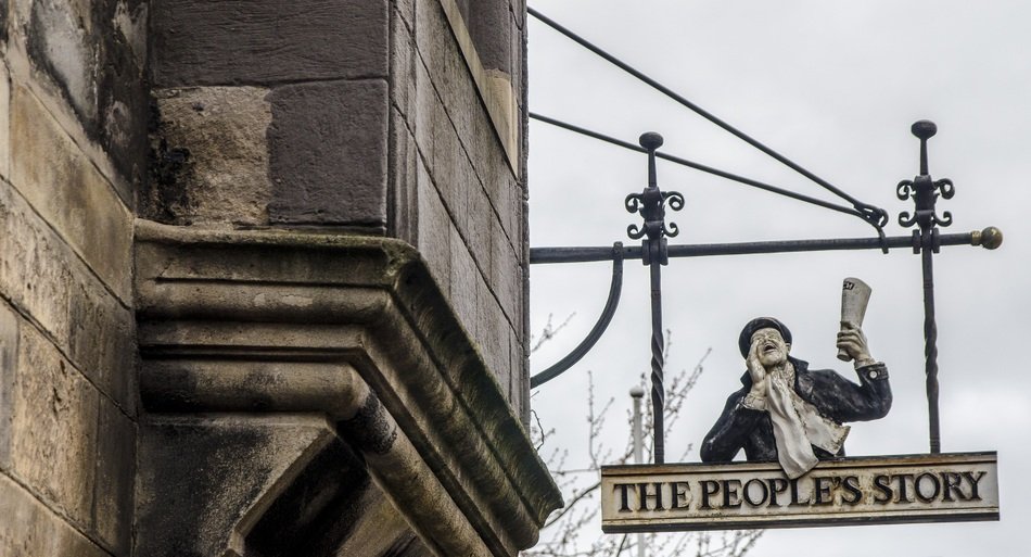 Sign on the facade of a building