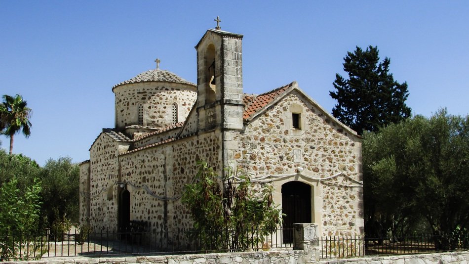 ancient church of 12th century in Ayia Marina