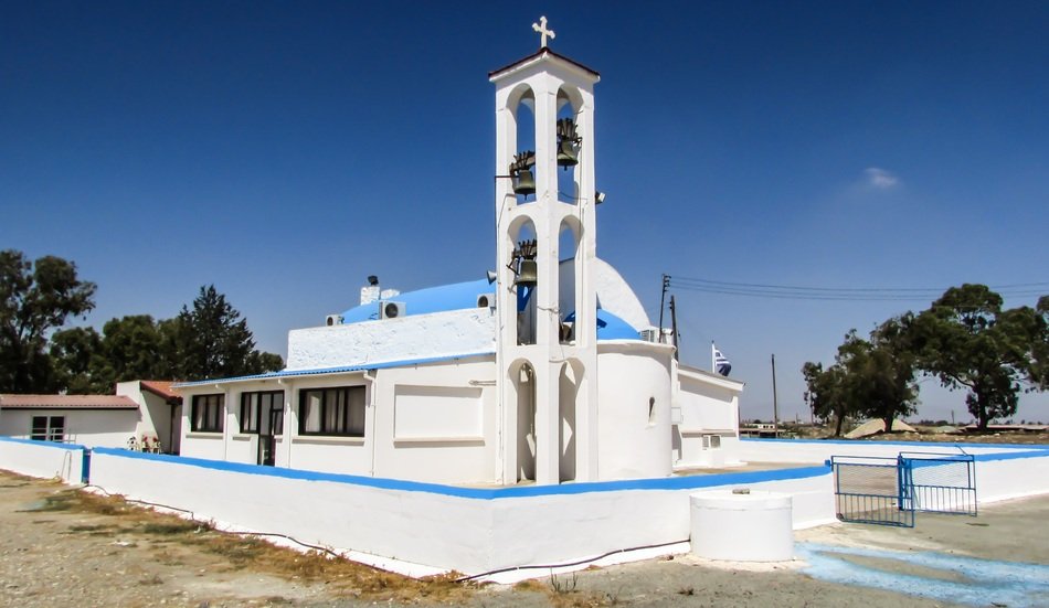 church of 15th century in Panagia Trachia