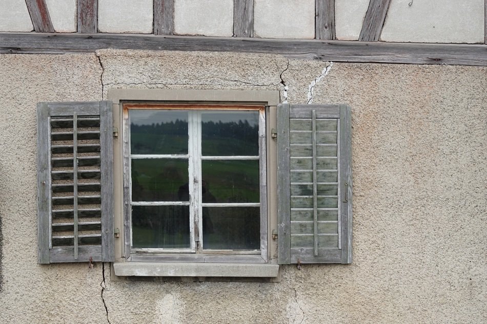 abandoned place window