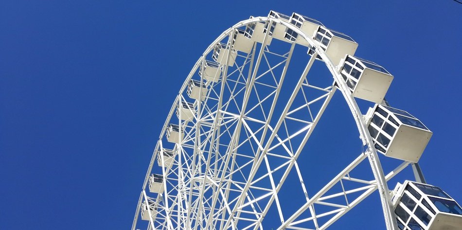 Ferris wheel in Almaty in Kazakhstan