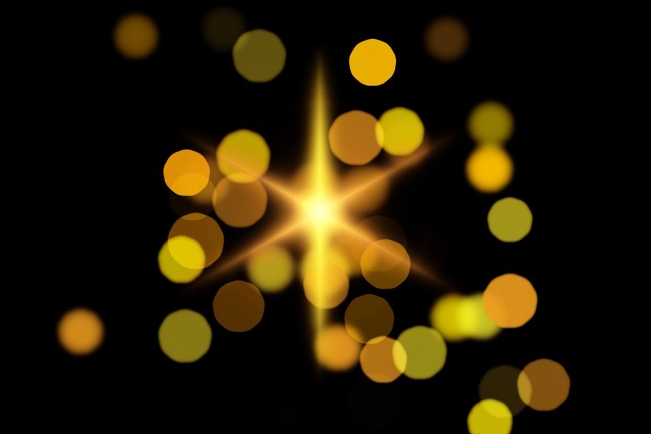 Bokeh Star Christmas