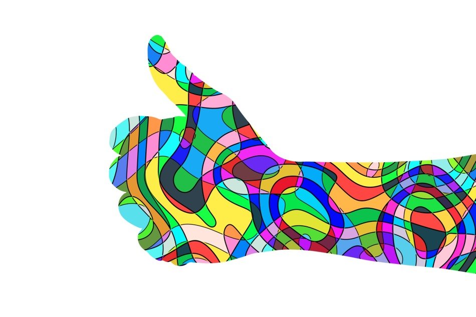 Like Thumb Retro Psychedelic