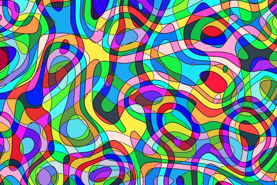Retro Psychedelic Pattern Form