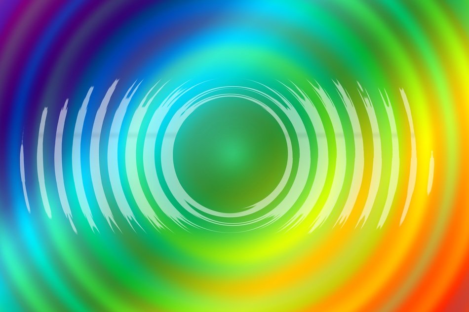 colorful background with divorce and waves