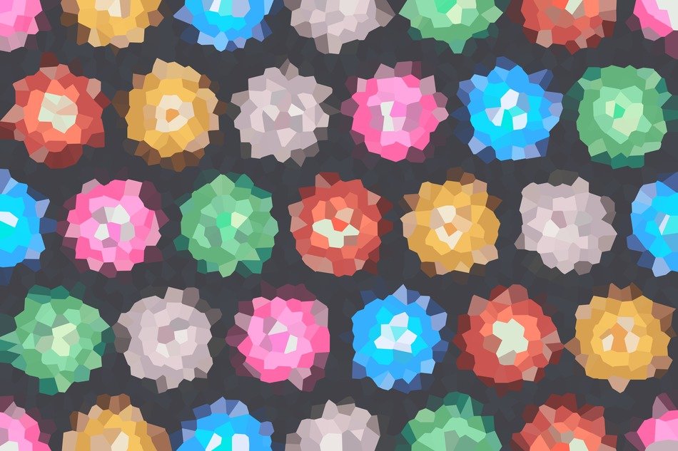 background with multicolored flowers