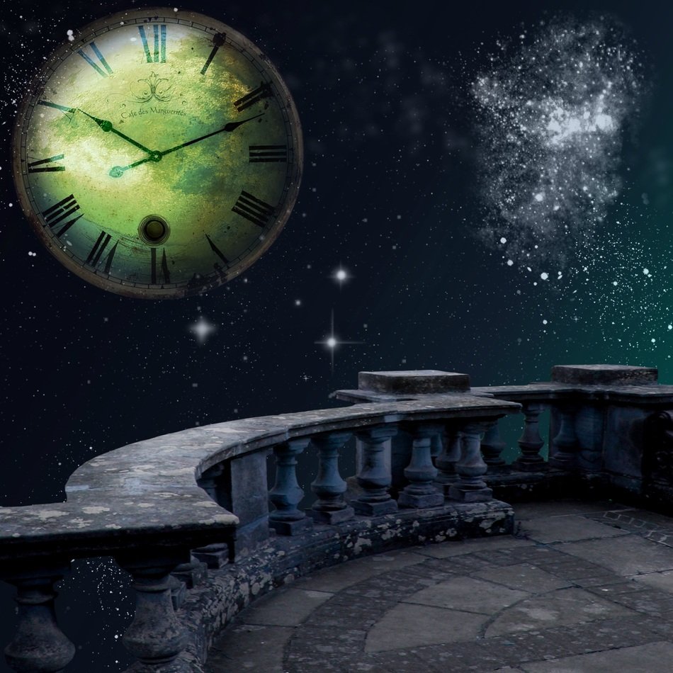Time Space Balcony Background