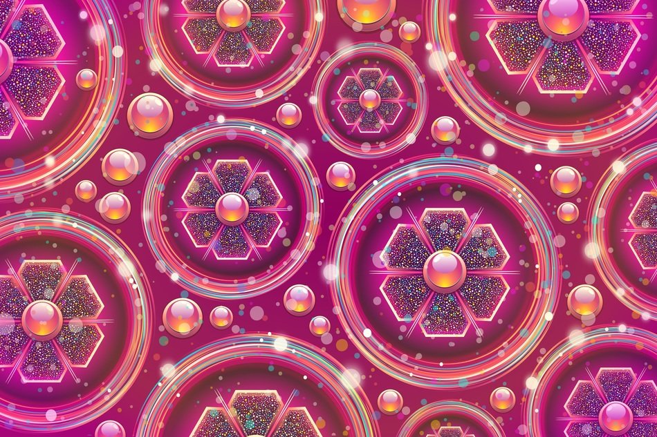 abstract background with purple flowers