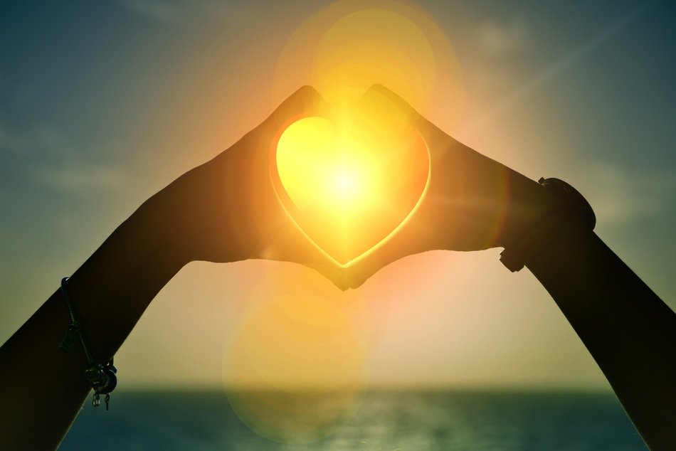 Heart Sunset Hands Love free image download