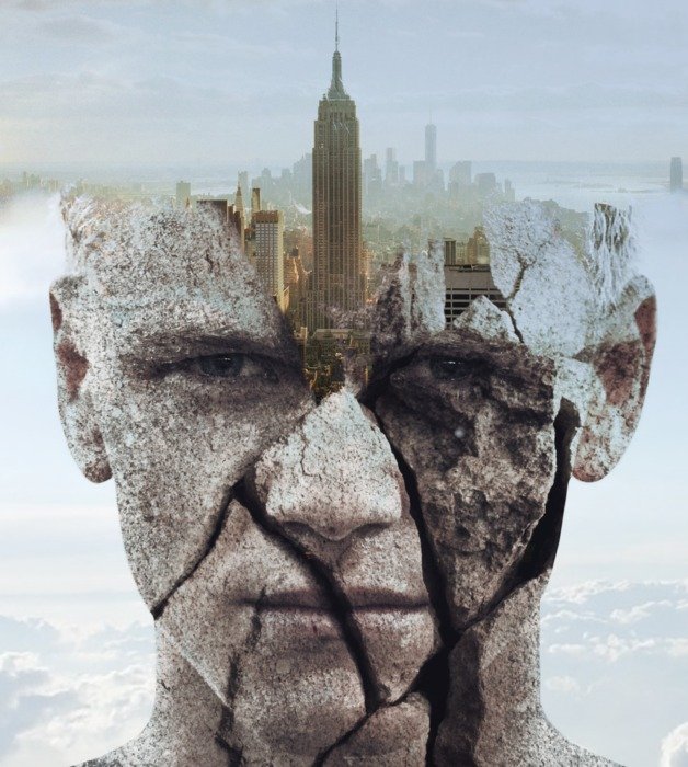 Doubleexposure Photogrid Face