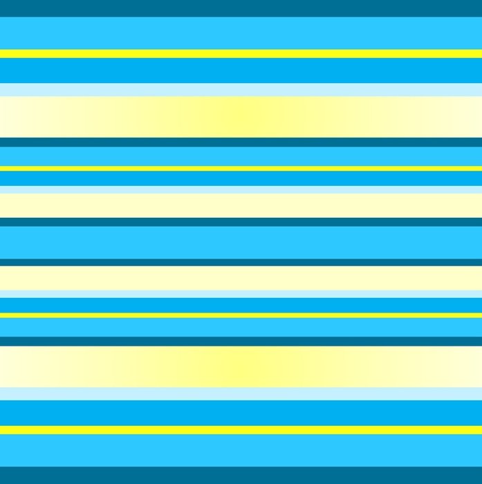 Stripes Yellow Aqua Blue White