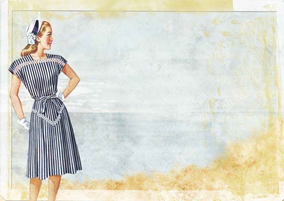 Vintage Lady Fashion Beauty