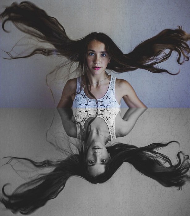 Girl Beauty Hair Model