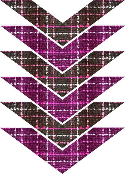 Fabric Tweed Purple Brown Pink