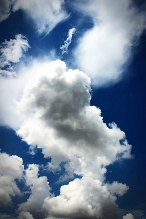 Sky Cloud Blue Background White