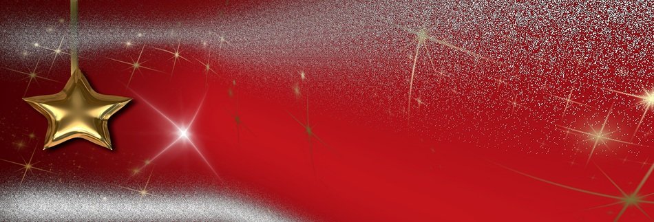 red background with golden star