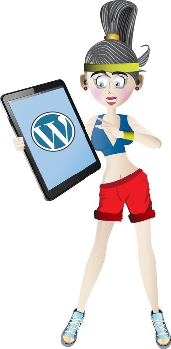 Wordpress Female Character Sport