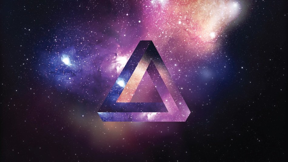 Space Triangle Colorful