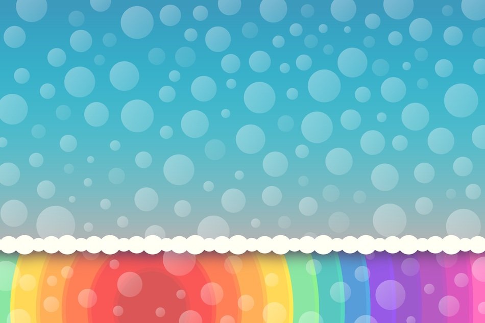 Rainbow Background Border