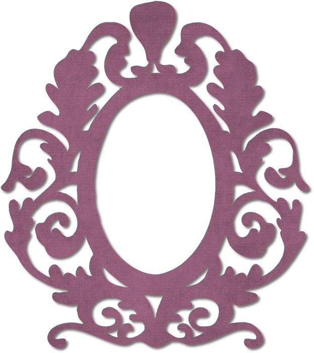 Frame Burgundy Ornate