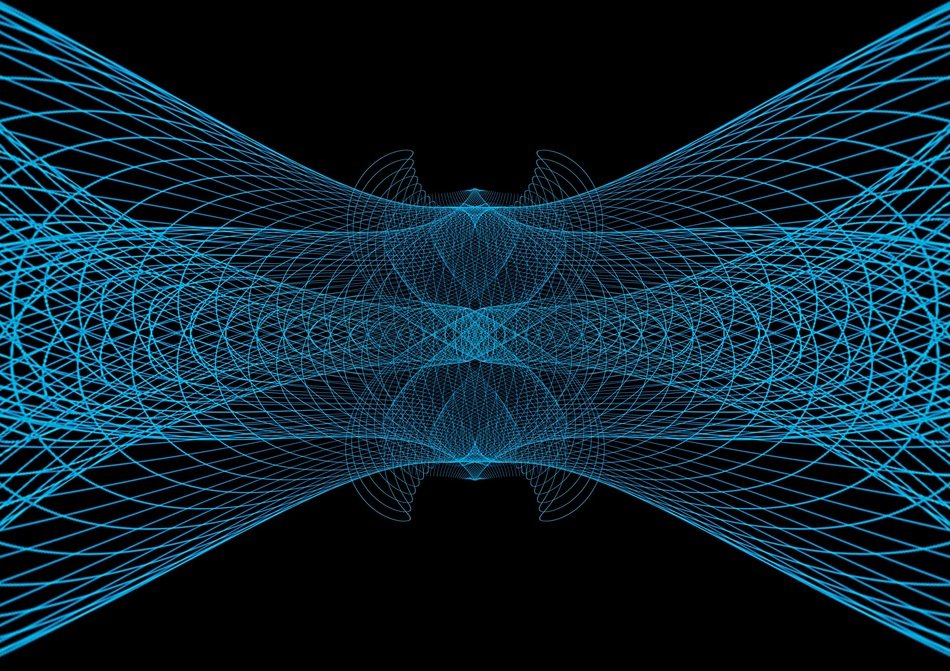 Abstract Lines Wave Background